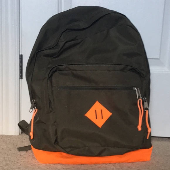 Jansport green and orange backpack - Picture 1 of 1